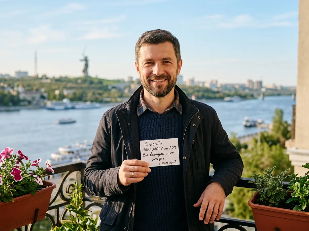 Аватар мужчины сорока лет, житель Волгограда, благодарный клиент наркологической службы на дому